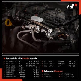 A-Premium Manifold Pressure MAP Sensor [W/ 3Pins] Compatible with Mazda Vehicles - 3, 6, 626, Miata, Millenia, Protege, Protege5, RX-8, RX8-1.3L 1.6L 1.8L 2.0L 2.3L 2.5L 3.0L - for # KL4718211A