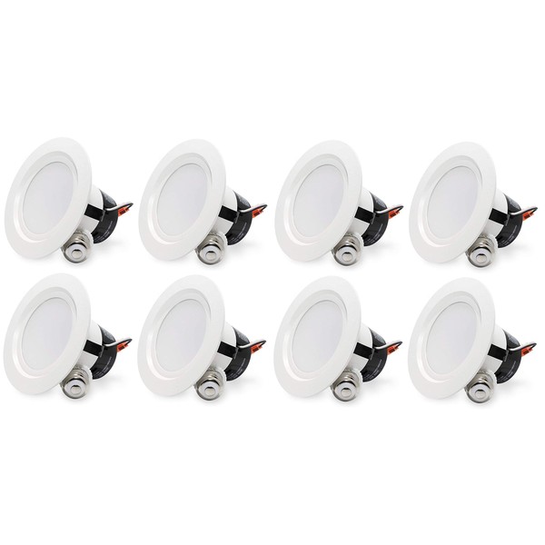 4" LED Recessed Lighting 3000K Soft White 65 Watt Replacement Dimmable UL Listed Pack of 8