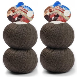 PASCUALI Balayage Knitting Wool Made from 80% Alpaca Wool (Baby Alpaca) and 20% Virgin Wool Alpaca Baby for Knitting and Crocheting, Set: 4 Strands, 200 g, Colour: Tumbes 624