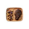 Ironwood Gourmet Fort Worth Steak Plate with Juice Channel, Acacia