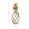 Deco 79 Glass Fruit Pineapple Sculpture with Mirror Accents, 5"