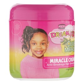 African Pride Dream Kids Olive Miracle Creme Anti-Breakage Hair Strengthener (3 Pack) - Helps Strengthen, Condition & Protect Hair, Contains Olive Oil, 6 Oz