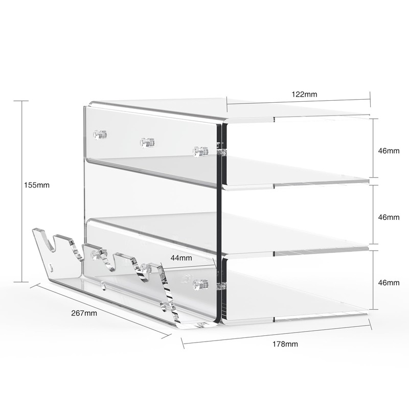 Keyboard Stand for Desktop 3 Layer Acrylic Stand Gaming Keyboard