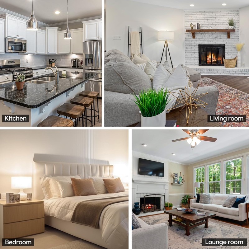 VATION LIGHTING A19 4000K LED Light Bulbs Neutral White, 60