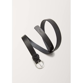 s.Oliver Women's Full Grain Leather Belt - Black (Black 9999)