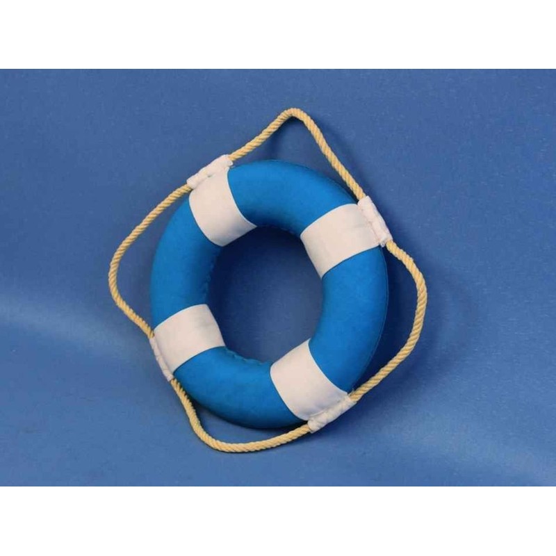 Hampton Nautical Vibrant Decorative Life Ring with White Bands Decoration