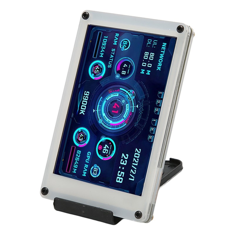Computer Temp Monitor 3.5 Inch IPS Dimmable Theme Editor Auto