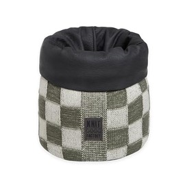 Knit Factory - Basket Block - Ecru/Khaki - 25 cm