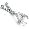 HTTMT MT241-010- Chrome Brake Clutch Skull Hand Levers Compatible with