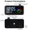 Lychee Digital Alarm Clock, Visual Color LED Screen Alarm Clock