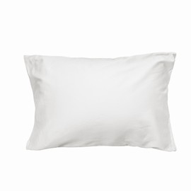 Luxury 100% Cotton Pillowcase, Sateen Weave, 300 High Density Fabric, Anti-Mite, Antibacterial, Odor Resistant, Hotel Quality, Envelope Type, Smooth, Soft, 9 Colors to Choose from 4 Sizes, White, 16.9 x 24.8 inches (43 x 63 cm)