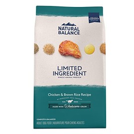 Natural Balance L.I.D. Limited Ingredient Diets Dry Dog Food, Chicken & Brown Rice Formula, 12 Pounds