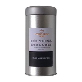 Mystic Brew Teas Countess Earl Grey Loose Leaf Tea 100 Grams Caddy