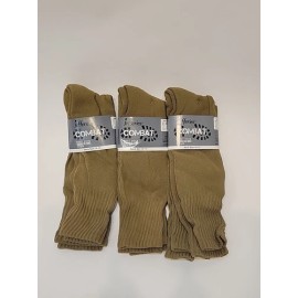 Jefferies Men's Military Uniform All Season Rib Top Crew Boot Socks 6 Pack