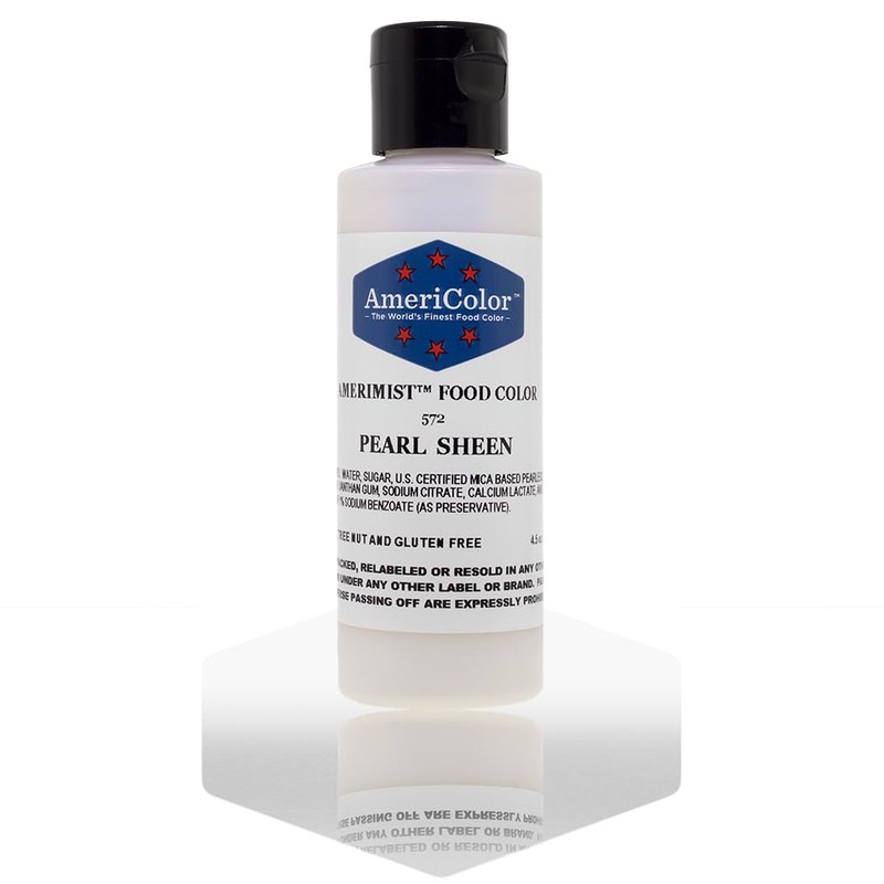 AmeriColor Airbrush Food Coloring, Pearl Sheen AmeriMist, 4.5 Ounce