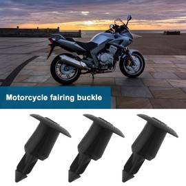 Create idea Pack of 50 8 mm Hole Motorcycle Rivets Trim Clips Plastic Fasteners Push Type Retaining Clips Styling Clips Replacement Parts Black