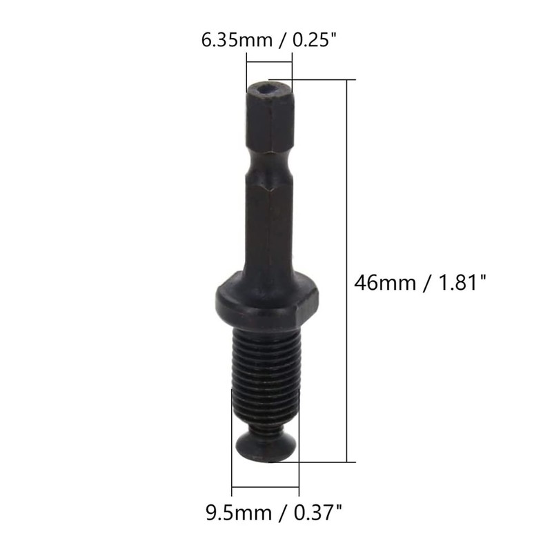 Utoolmart 3Pcs 3/8" Drill Chuck Adapter, to 3/8-Inch(M10 x 15mm)