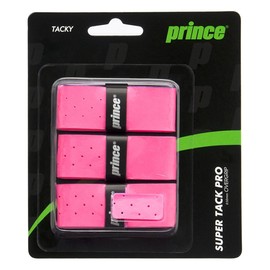Prince OG113 Tennis Grip Tape, Super Tack Pro, Wet Type, Pack of 3, Magenta (141)