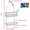 Simple Houseware Bathroom Hanging Shower Head Caddy Organizer, Chrome (22
