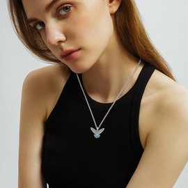 Hagkew Owl Necklace 925 Sterling Silver Turquoise Owl Pendant Necklace Western Boho Bird Animal Jewelry for Men With 22+2 In Chain