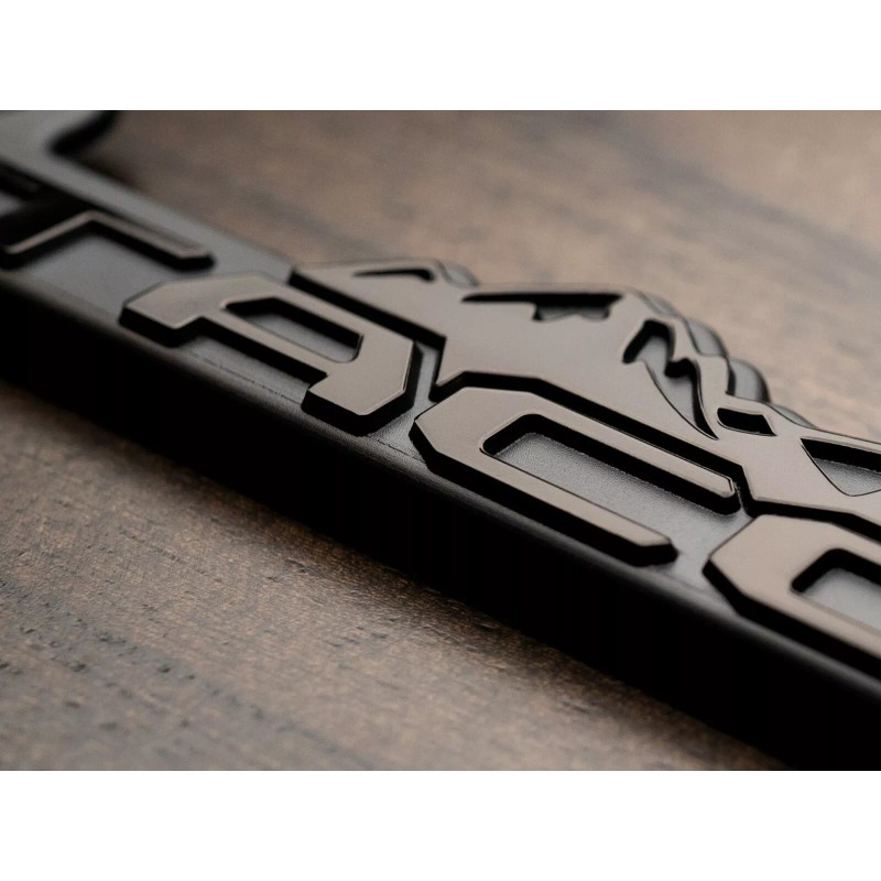 CCG (2) TRD Tacoma Blackout license plate frames Toyota Taco