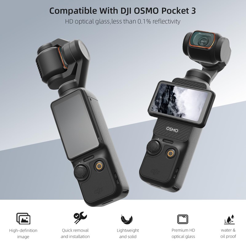 REYGEAK for Osmo Pocket 3 UV Lens Protection Filter, 30