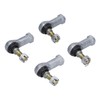 4PCS Tie Rod End Kit Rubber Metal WearResistant Replacement for