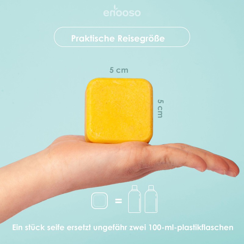 Enooso - Solid Brightening Shampoo for Sensitive Hair with Chamomile,