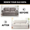PrinceDeco T Cushion Loveseat Slipcover 3 Pieces Sofa Covers for
