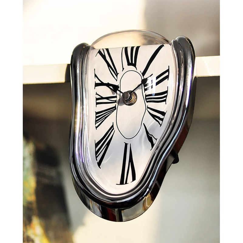 Verve Jelly Melting Clock, Silent Wall Clock, Salvador Dali Clock