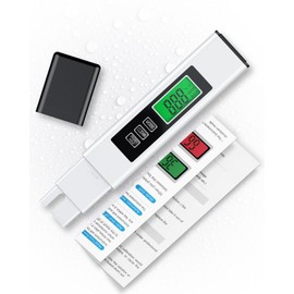 Pawfly pH Meter and TDS Tester Set, Digital Drinking Water Tester, ppm Measuring Device Water, pH Value Meter, TDS Meter EC Temperature Water Quality Tester for Fountain Aquarium & Pool