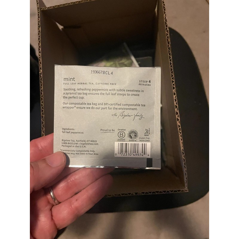 Steep Cafe By BIGELOW classic Mint Herb 50 Pack In