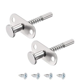 uxcell Plunger Latches Spring-loaded Stainless Steel 6mm Dia Head 6mm Dia Spring 60mm Total Length, 2pcs