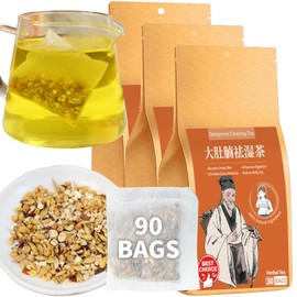 Wanhua Hall Red bean Coix Seed Tea Dampness Removing Tea 90 Tea Bags Combination Job's tears Barley Gorgon Buckwheat Tartary Gardenia Natural Chinese Tea Bags 红豆薏米茶 祛湿茶