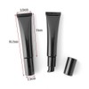 3PCS 40ML/1.3OZ Black Airless Pump Bottles Refillable Travel Cosmetic Tube