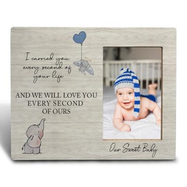 FHUGX Baby Memorial Picture Frame, 5x7 Inch, Miscarriage Gift, I Carried You Every Second Of Your Life Frame, In Memory Of Infant Pregnancy Loss Gift