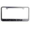 SUPER DUTY Stealth Blackout License Plate Frame - Black with