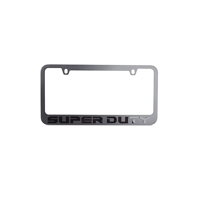 SUPER DUTY Stealth Blackout License Plate Frame - Black with