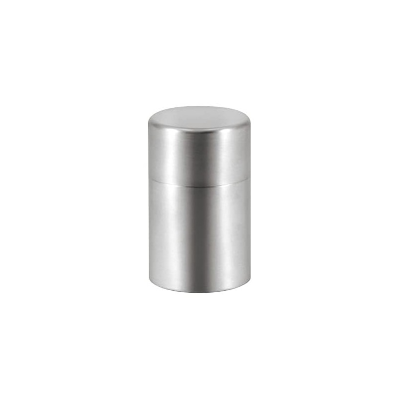 Takei Kimono Seisakusho Stainless Steel Tea Canister, Matte, Small, 10.1