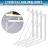 AYAYGD 4PCS Heavy Duty White Closet Rod Brackets 11 x