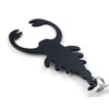 Komonee Scorpion Black Bottle Opener Key Chain Metal Wildlife Key