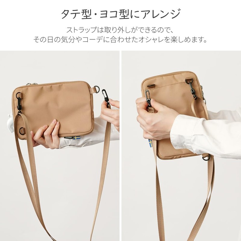 【Official】moz (モズ) Sacosche Pouch Mini Shoulder Vertical Horizontal Simple Nordic