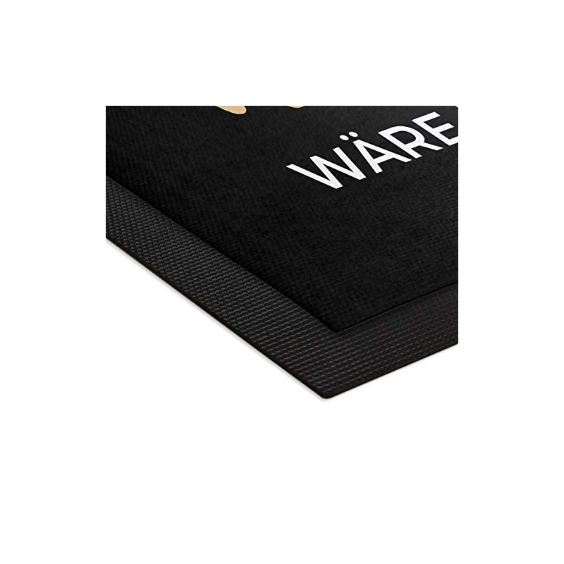 printplanet - Fußmatte mit Spruch: Herzlich Willkommen wäre übertrieben -
