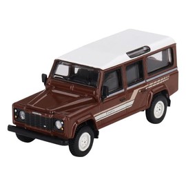 MINI GT 1/64 Land Rover Defender 110 1985 County Station Wagon, Russet Brown (Left Handle) Assembled