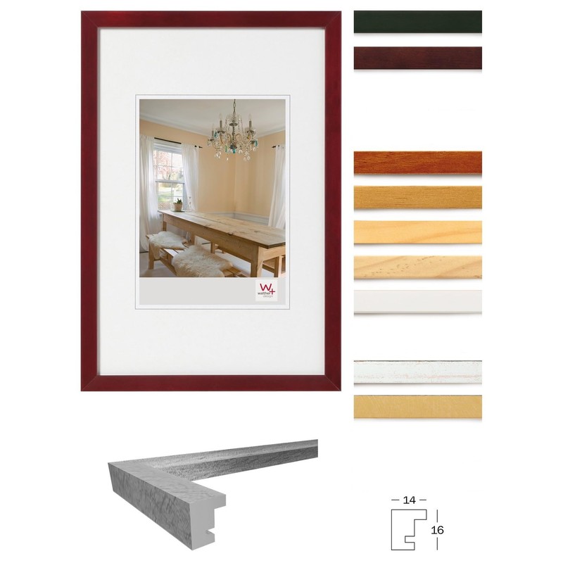 walther design Peppers BP824B Wooden Picture Frame Black 18 x