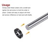 Sourcing Map 2pcs Black Shaft Collars, 2" Bore, 3" OD,