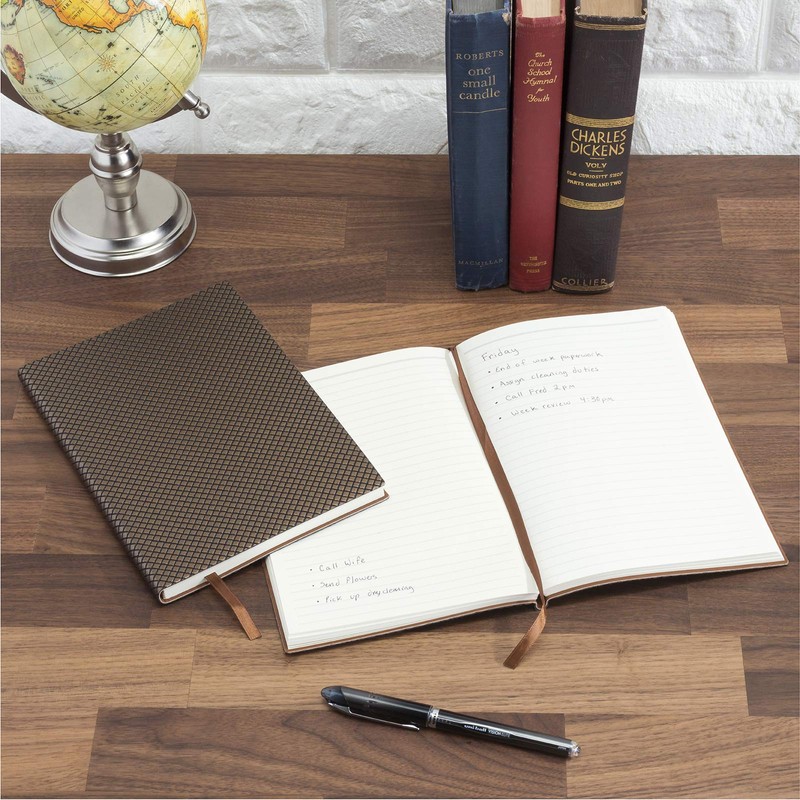 Global Printed Products Textured High End Journal Notebook: 5"x8", 192