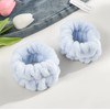 Blue Face Washing Wristband & Headband Set - Cleansing & Bath Accessory Style Band Purple 3ea