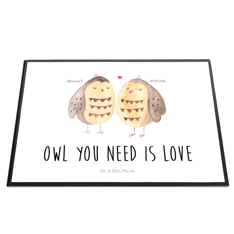Mr. & Mrs. Panda Desk Mat Owl Love - Gift,