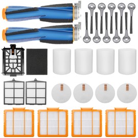 Replacement Parts for Shark AI AV2511AE AV2501S AV2610WA AV2501AE RV2502AE RV2610WA UR2500SR RV2520 AV2510 AI Ultra Robot Vacuum Cleaner Accessories Kits. Main Brush,HEPA Filter,Foam Filter,Side Brush
